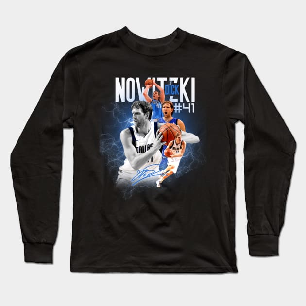 Dirk-Nowitzki Long Sleeve T-Shirt by Aona jonmomoa